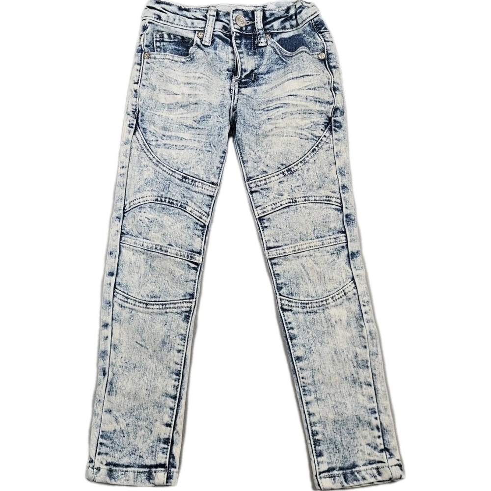 Refinery Republic Moto‎ Skinny Jeans Women Size 4 Acid Wash Biker Denim